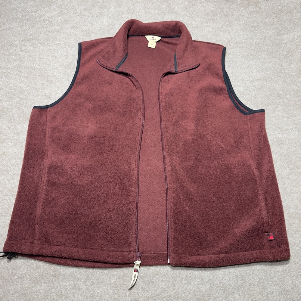 Woolrich Fleece Vest Mens XL Full Zip Heritage Gorpcore Soft Outdoor Classic *